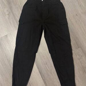 Womens  Black Cargo Pants